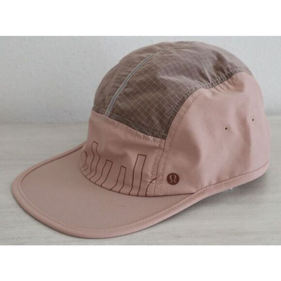 Lululemon LU9ATYS Women Sz L/XL Pink Clay/Ancient Copper Drawcord Hiking Cap $48 - Picture 1 of 5